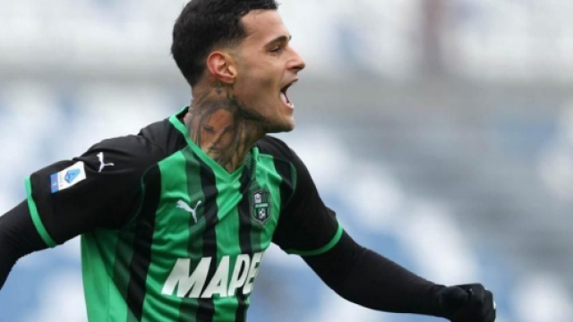 In foto Gianluca Scamacca, attaccante del Sassuolo.