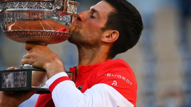 Novak Djokovic, champion en titre du Roland-Garros - Source : capture d'&eacute;cran, Twitter