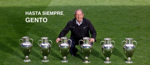 Gento, con sus seis Copas de Europa (Web Real Madrid)
