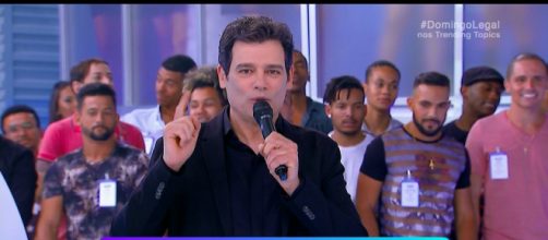 Celso Portiolli &eacute; apresentador do 'Domingo Legal' (Reprodu&ccedil;&atilde;o/SBT)