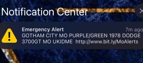 Missouri State Highway Patrol accidentally sends out alert for the Joker