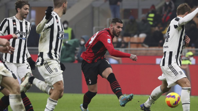 Il tentativo di Theo Hernandez, ma Milan Juventus finisce 0 - 0 foto di: acmilan.com