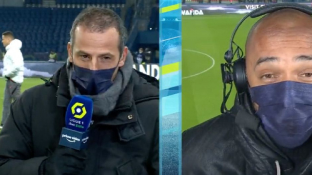 Thierry Henry et Ludovic Giuly sur l'antenne de Prime Video - Source : capture d'&eacute;cran, Prime Video