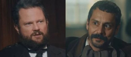 Pedro e Tonico em 'Nos Tempos do Imperador'. (Fotomontagem)