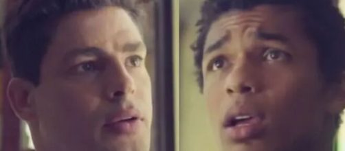 Christian e Ravi em 'Um Lugar ao Sol' (Fotomontagem/Reprodu&ccedil;&atilde;o/TV Globo)