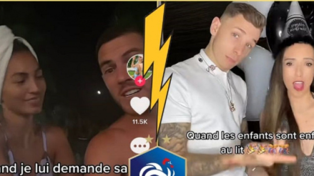 La femme de Lucas Digne et Jordan Veretout se font la guerre sur TikTok (captures YouTube)