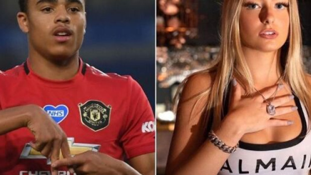 Mason Greenwood et Harriet Robson - Source : montage, Twitter