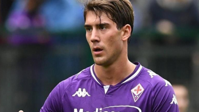Dusan Vlahovic, giocatore della Fiorentina.