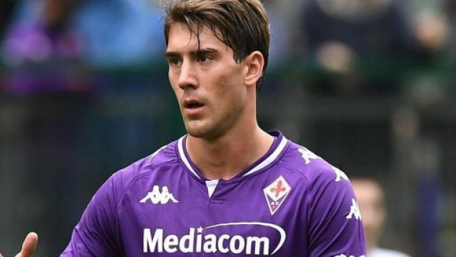 Dusan Vlahovic, giocatore della Fiorentina.
