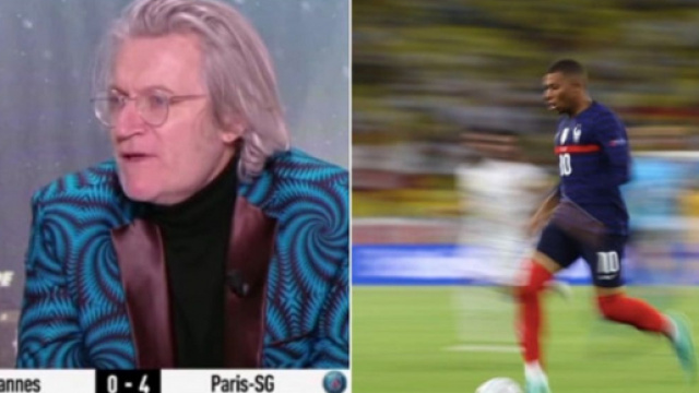 Herv&eacute; Penot encense la vitesse d'Mbapp&eacute;, un athl&egrave;te le tacle et d&eacute;fie Kylian - Source : capture d'&eacute;cran, Youtube