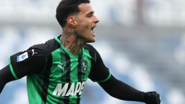 In foto Gianluca Scamacca, giocatore del Sassuolo.