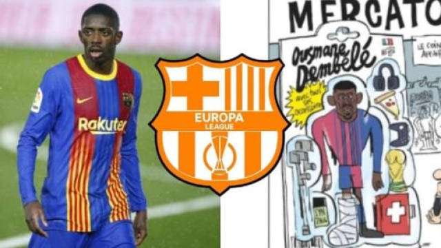 Le journal L'&Eacute;quipe parodie Ousmane Demb&eacute;l&eacute;, la presse espagnole s'indigne - Source : Youtube