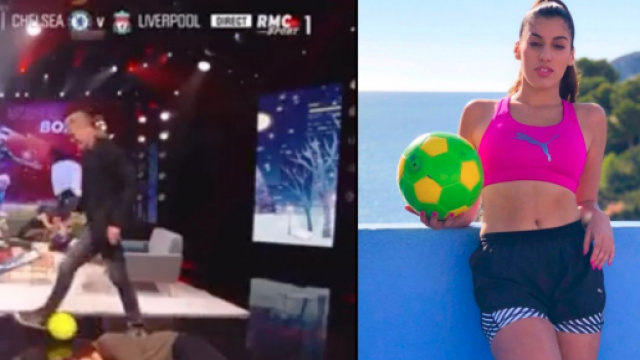 La freestyleuse avec 3 millions de followers sur les r&eacute;seaux sociaux a assist&eacute; au programme RMC Sport - Source : Montage, Instagram