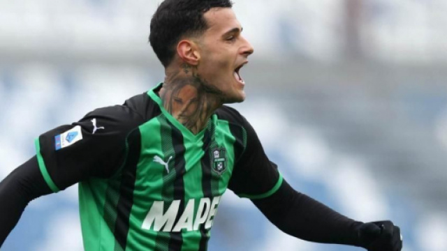 Gianluca Scamacca, giocatore del Sassuolo.