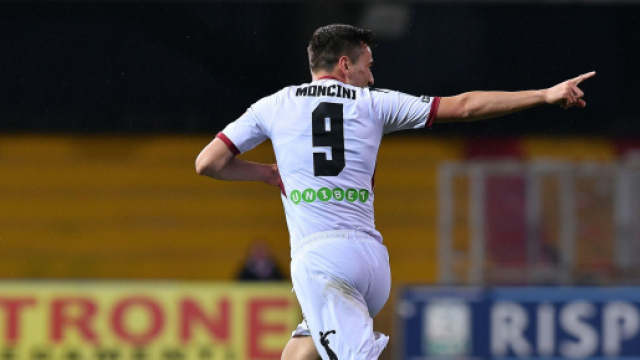 In foto Gabriele Moncini, attaccante del Benevento.