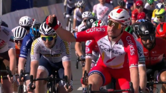 Elia Viviani, vincitore della Cholet Pays de Loire.