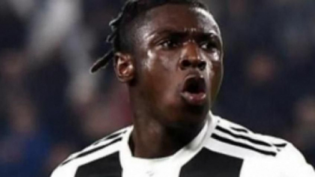 Moise Kean, giocatore della Juventus.