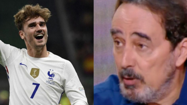 Antoine Griezmann a d&eacute;fendu Samuel Umtiti - Source : capture d'&eacute;cran, Twitter