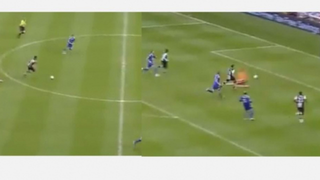 Le magnifique but d'Hatem Ben Arfa avec Newcastle en 2012 - Source : Capture Twitter