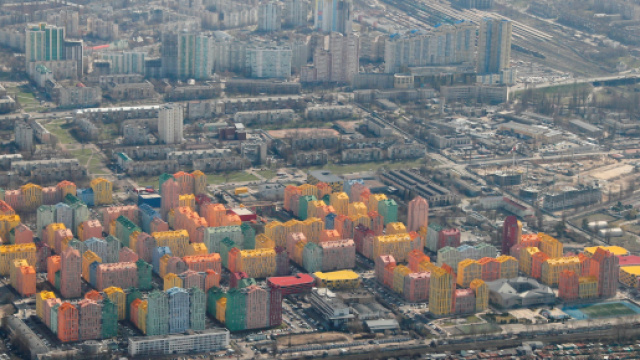 Kiev dall'alto (immagine di repertorio pre-guerra).