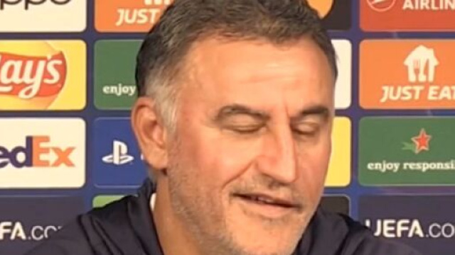 Un journaliste pose une question malicieuse sur Mbapp&eacute;, Galtier pr&eacute;f&egrave;re en rire (capture RMC)