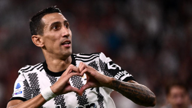 in foto Di Maria, attaccante della Juve.