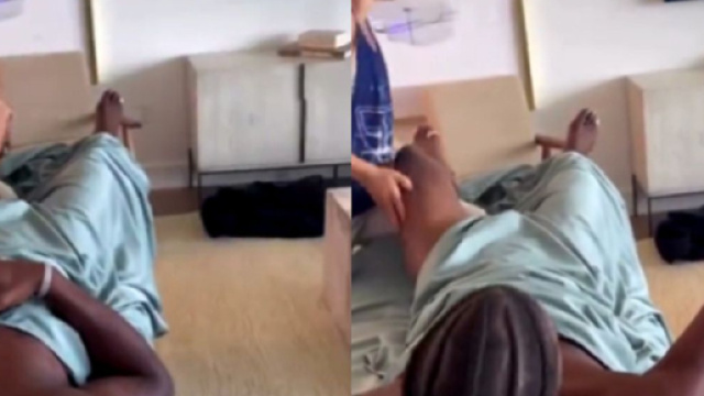 La r&eacute;action g&ecirc;nante de la star NBA Jimmy Butler sur le but de Neymar fait le buzz (capture YouTube)