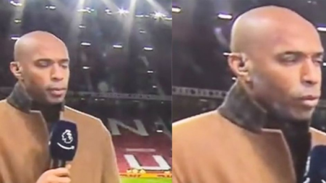 Thierry Henry et sa r&eacute;action aux propos de Patrice Evra fait le buzz (cr&eacute;dit Twitter)