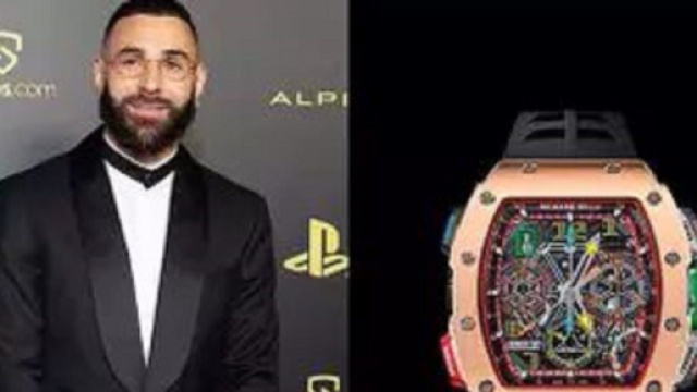 Le prix de la montre de Karim Benzema au Ballon d'Or fuite et affole la Toile (capture YouTube)