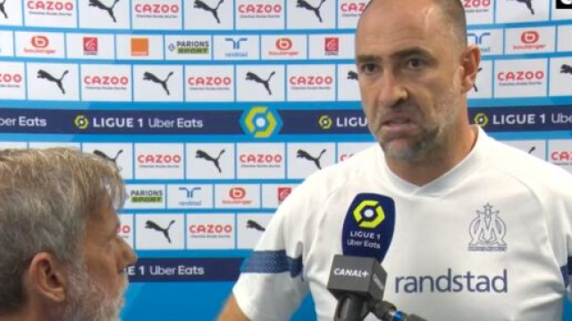 Igor Tudor agac&eacute; par la d&eacute;faite de l'OM face &agrave; Lens. (cr&eacute;dit capture Canal+)