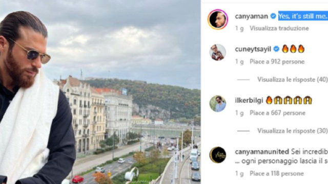 La foto di Can Yaman a Budapest.