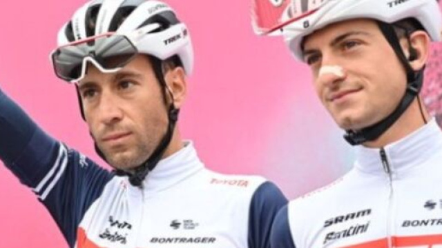 Vincenzo Nibali e Giulio Ciccone, compagni di squadra alla Trek Segafredo