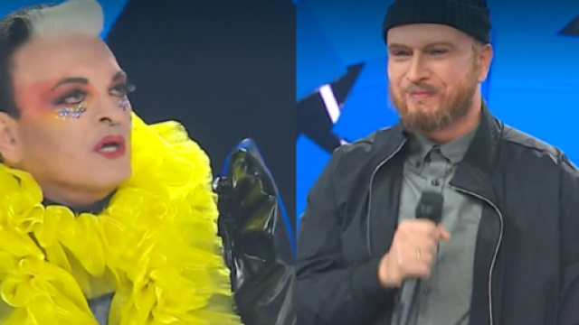 Tale e quale show, da sinistra Cristiano Malgioglio e Antonino Spadaccino.