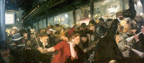 John Sloan&rsquo;s &ldquo;Election Night&rdquo; (Image source: Memorial Art Gallery/University of Rochester)