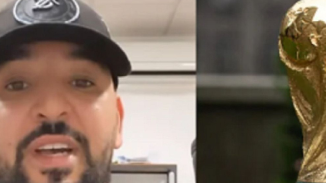 Mohamed Henni critique les m&eacute;dias fran&ccedil;ais avant la Coupe du monde et fait le buzz (capture YouTube)