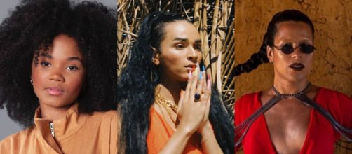 As cantoras Agnes Nunes, Isis Broken e Renna (Fotomontagem/Divulga&ccedil;&atilde;o)