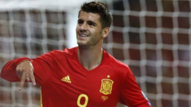 In foto Morata, attaccante della Spagna.