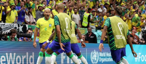 Richarlison foi o destaque com dois gols (Reprodu&ccedil;&atilde;o/Twitter/@FifaWorldCup)