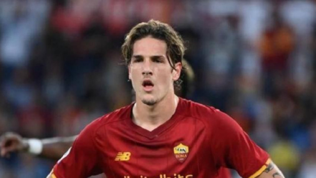 Nicol&ograve; Zaniolo, giocatore della Roma.