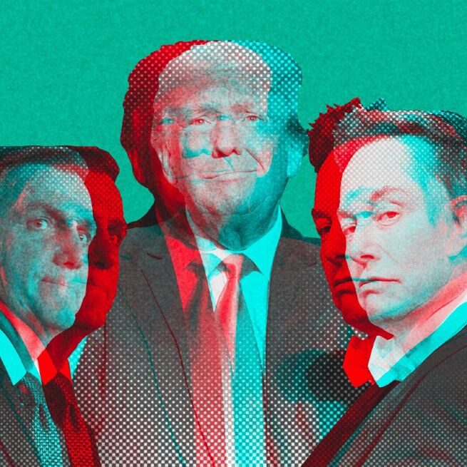 Jair Bolsonaro, Donald Trump et Elon Musk (Blasting News Creative Dept.)