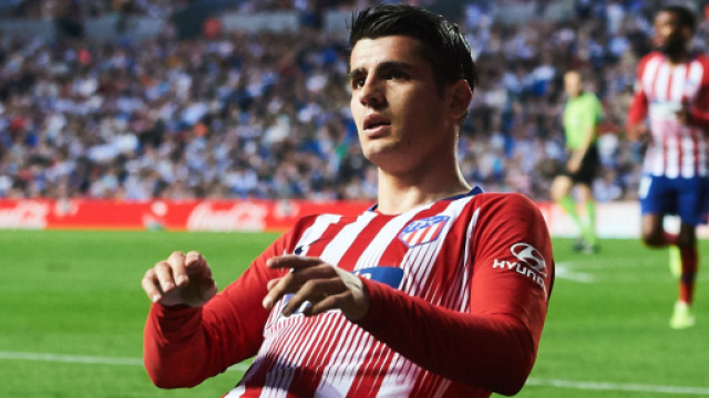 In foto Alvaro Morata, attaccante dell'Atletico Madrid.