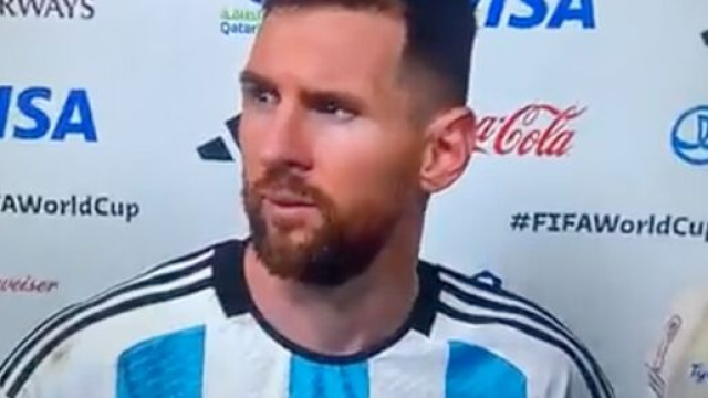 Leo Messi s'en est pris &agrave; des membres des Pays-Bas ce vendredi soir. (cr&eacute;dit Twitter)
