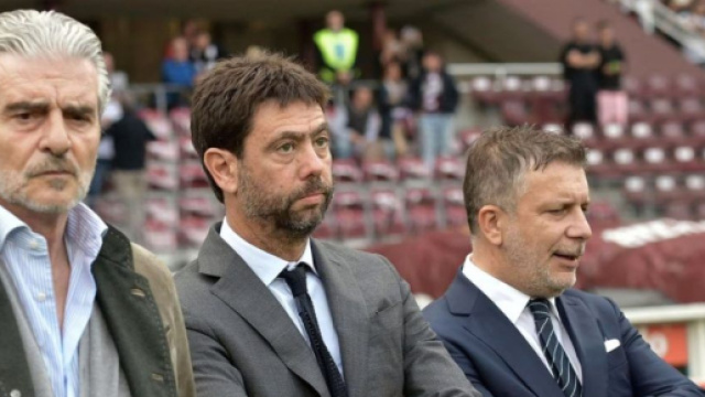 Nella foto Arrivabene, Agnelli, Cherubini e Nedved.
