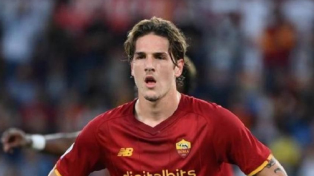 Niccol&ograve; Zaniolo, giocatore della Roma.