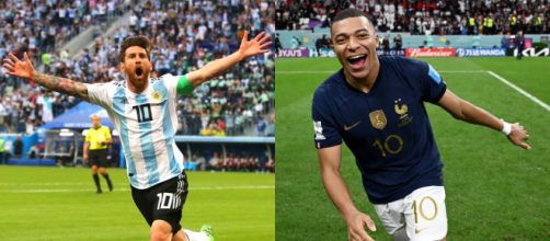 Final da Copa coloca frente a frente os craques Messi e Mbapp&eacute; (Reprodu&ccedil;&atilde;o/Twitter/@FIFAWorldCup)