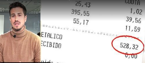 La mujer no logr&oacute; llevarse el carro de compra sin pagar gracias al vigilante de seguridad (Twitter/@yaesmediodiatv)