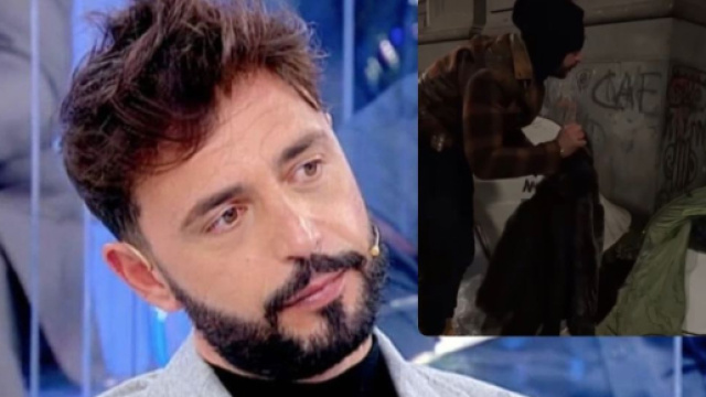 Uomini e donne, Armando regala abiti ai senzatetto.