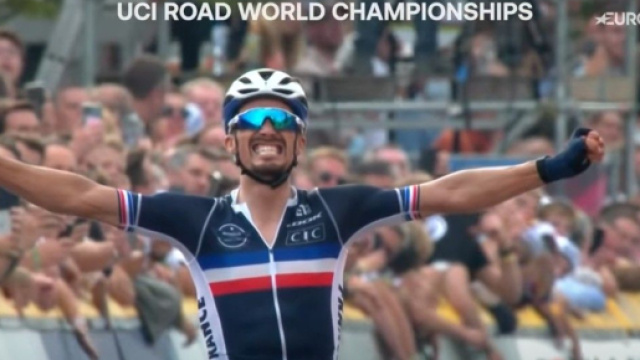 Julian Alaphilippe, due volte campione del mondo di ciclismo.