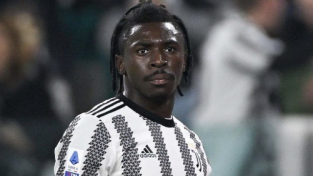 Moise Kean, giocatore della Juventus.