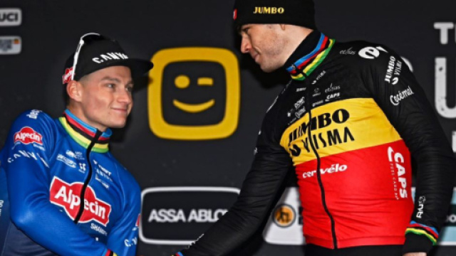 Ciclocross, Mathieu Van der Poel e Wout van Aert sul podio a Zolder.
